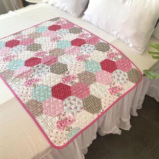 全棉双面用绗缝夹棉月经垫学生宿舍姨妈防滑垫月事垫透气田园纯棉