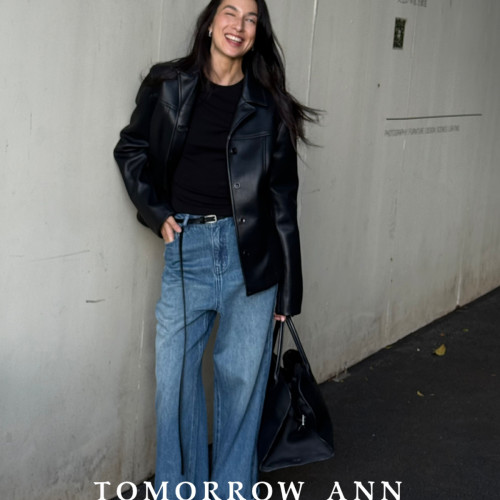 TOMORROWANN百搭宽松阔腿休闲裤