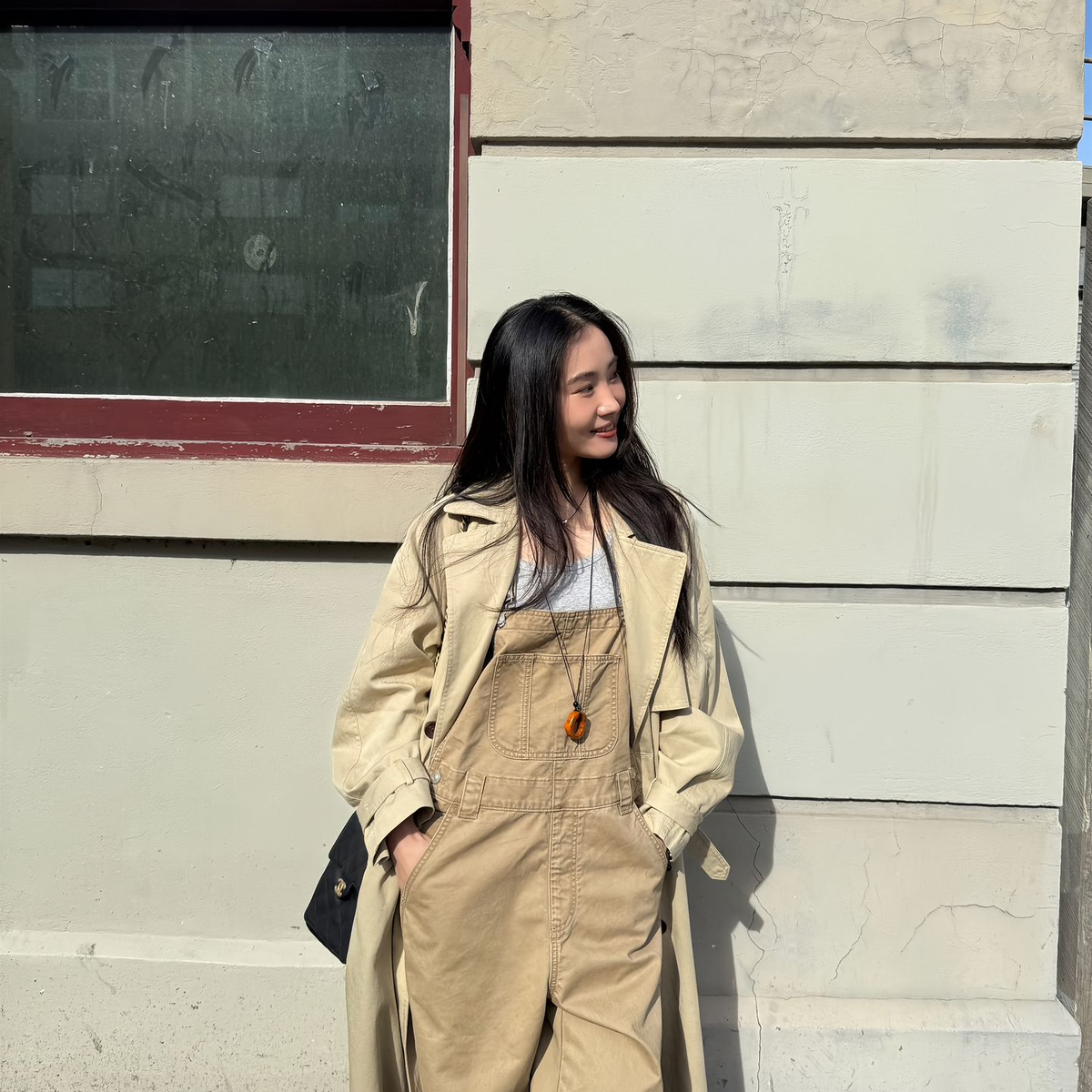 IN.CHOOSE U笑笑家 秋季上新百搭时尚日系工装背带长裤 85689