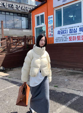 ONE BY TOW 韩版简约时尚羽绒服含90鸭绒28107