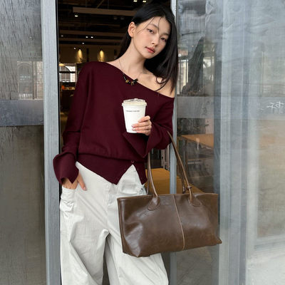 2025春季上新百搭简约斜开衩纽扣