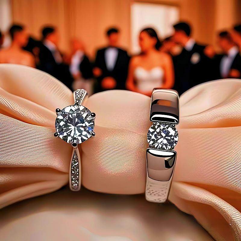 2025新款结婚情侣对戒婚庆钻戒