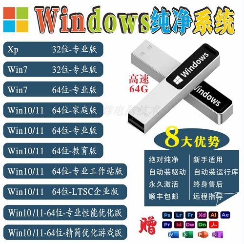 win7/10/11装机U盘1对1远程指导