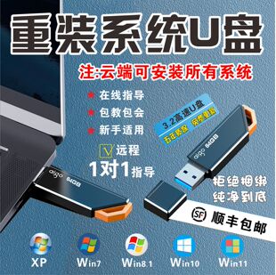 机PE启动优盘 电脑系统重装 一键安装 11纯净装 u盘正版 Win7