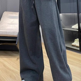 长裤 YGY慵懒垂坠感裤 千鸟格宽松休闲阔腿冬季 秋天2025新款 子男款