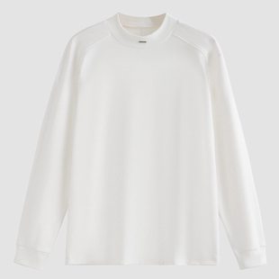 纯色高级感t恤高档休闲打底衫 YGY长袖 德绒卫衣男2025秋冬新款