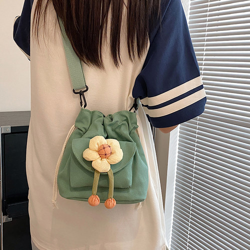 单肩包文艺小清新休闲帆布包