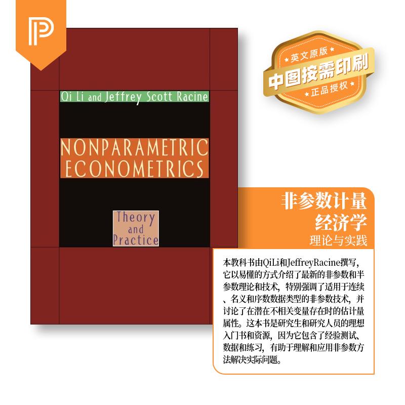 【预售 按需印刷】Nonparametric Econometrics非参数计量经济学 英文原版 纯全英文版正版原著进口原版英语书籍