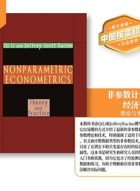 【预售 按需印刷】Nonparametric Econometrics非参数计量经济学 英文原版 纯全英文版正版原著进口原版英语书籍