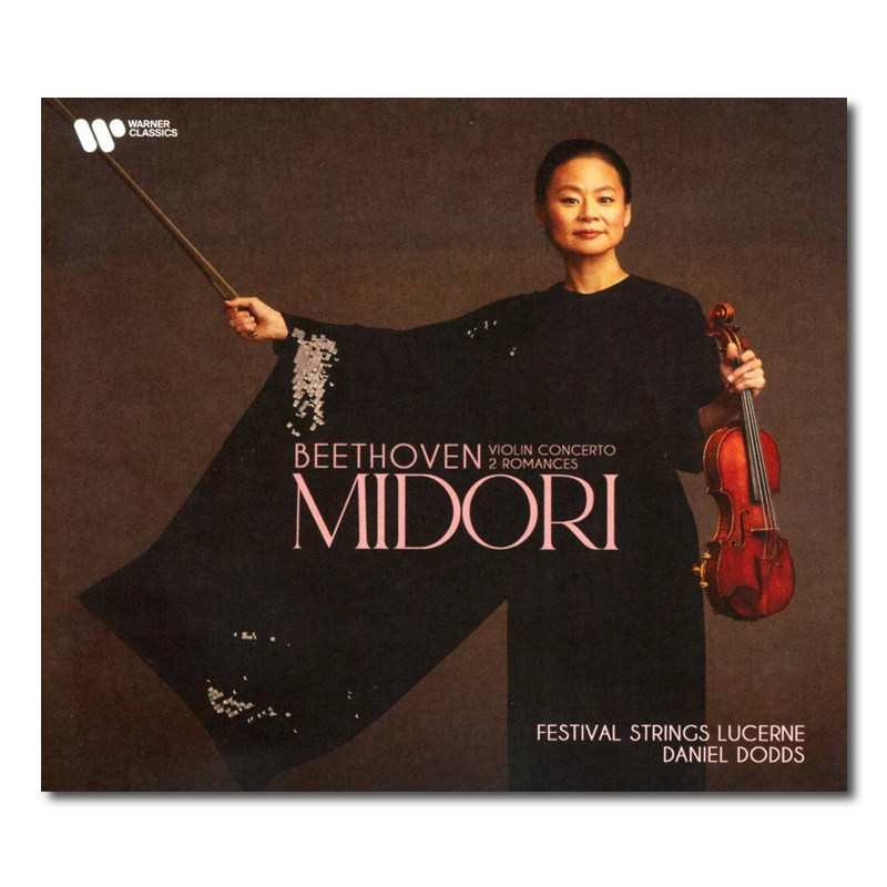 【原装进口】贝多芬小提琴协奏曲 Midori美岛莉 CD唱片 9579205