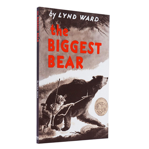 现货绘本 最大的熊 the biggest bear 英文 林德瓦尔德 lyndward 凯迪克金奖 汪培珽第3阶段书单推荐 儿童英语启蒙 原版英语书籍