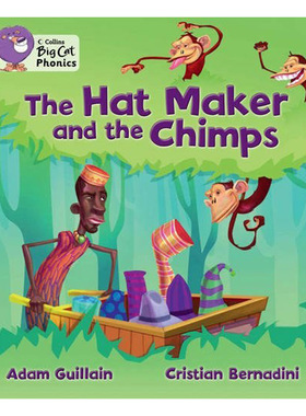 The Hat Maker and the Chimps (Collins Big Cat Phonics) 英语 纯全英文版正版原著进口原版英语书籍