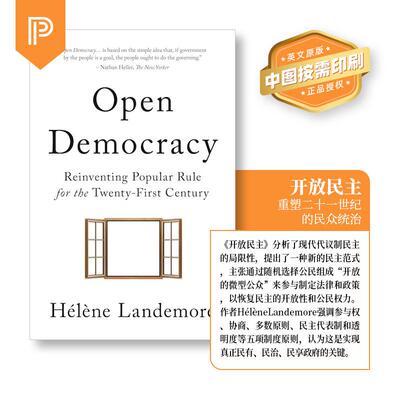 【预售 按需印刷】Open Democracy 英文原版 纯全英文版正版原著进口原版英语书籍