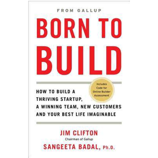 如何用优势创建企业、团队与产品  Born to Build 盖洛普董事长Jim Clifton 英文原版书籍 纯全英文版正版原著进口原版英语书籍