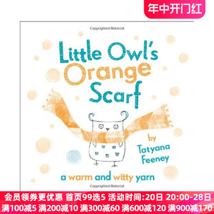 Little 正版 桔黄色围巾 Owl 猫头鹰 纯全英文版 小猫头鹰 Scarf Orange 英文原版 橙色围巾 英语书籍 原著进口原版