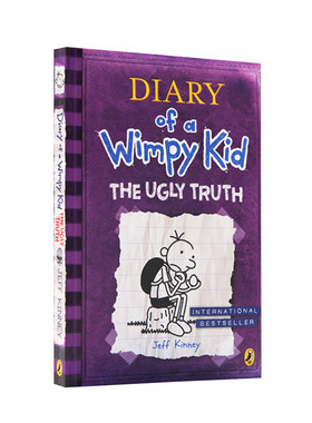 小屁孩日记5 英文 Diary of a wimpy kid 5 the ugly truth 杰夫金尼 6-12岁 英版 纯全英文版正版原著进口原版英语书籍