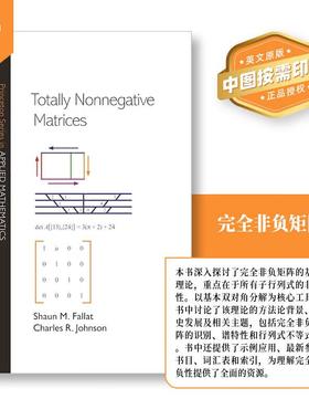 【预售 按需印刷】Totally Nonnegative Matrices完全非负矩阵 英文原版 纯全英文正版原著进口原版英语书籍