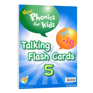 New Phonics for Kids Talking Flash cards 5 单词图片卡片英语教学卡片 纯全英文版正版原著进口原版英语书籍