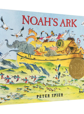 【中图原版】英文Noah's Ark 诺亚方舟 凯迪克金奖 无字图画书绘本 无字书 大奖绘本 Peter Spier彼得·史比尔