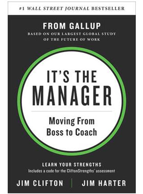 It s the Manager Gallup 英文原版 这就是管理人 Jim Clifton 纯全英文版正版原著进口原版英语书籍