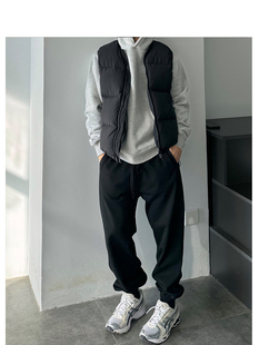 卫裤 Pants加绒立体街头运动风百搭舒适束脚裤 Snow 男 STS