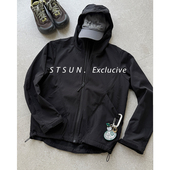 户外防水运动连帽冲锋外套男 干练力量 STS Geek软壳切线口袋