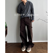 肌理感百搭多袋工装 长裤 Pants重磅酵洗做旧 显比例 STS Enzy
