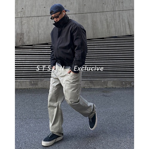 STS秋冬飞边结构保暖立领棉服