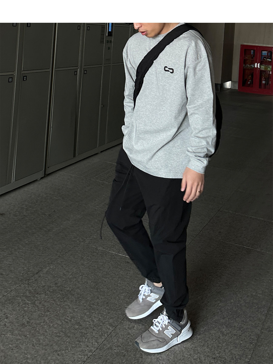 Heavyweight Long Sleeve Tee 300g Double Yarn Split Shoulder - Product image 5