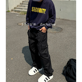 STS Wing Pants水洗贴袋简约宽松直筒静奢百搭街头工装 长裤 男