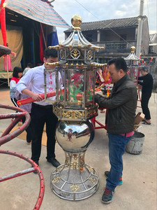 不锈钢添油灯寺庙大油灯1.98米