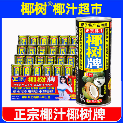椰树牌椰子奶椰汁245ml*24罐整箱