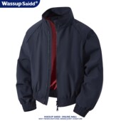 飞行夹克外套休闲宽松潮牌男士 新款 立领上衣外套 SAIDD春季 WASSUP