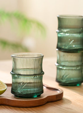 玻璃国潮可叠放水杯茶杯