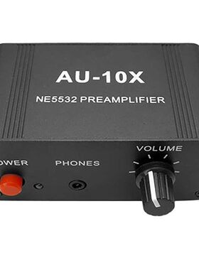 AU-10X DC 12V NE552 Stereo Music Audio Signal Pre-Amplifier