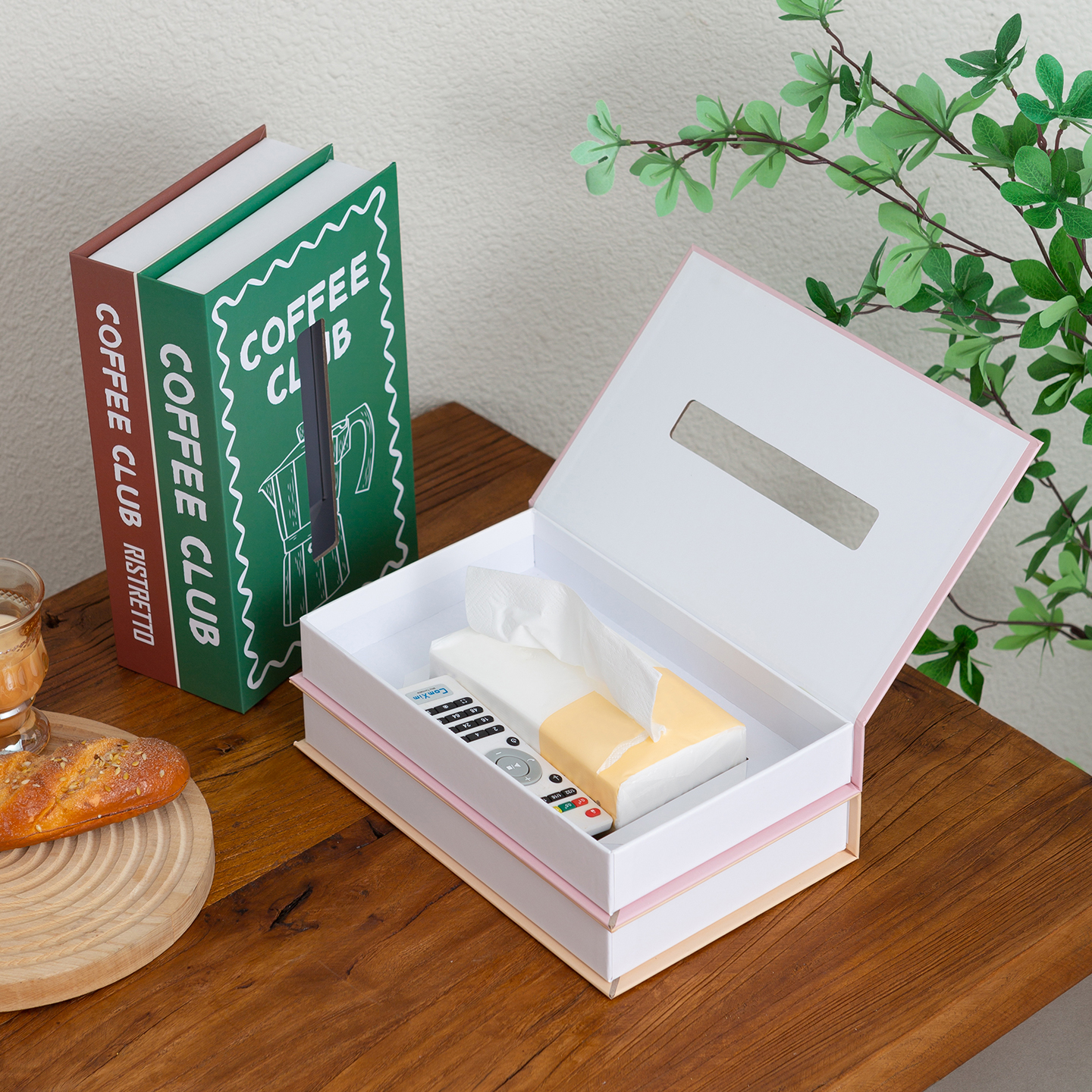 现代英文装饰书型纸巾盒轻奢风可以打开收纳盒房间床头柜装饰盒子