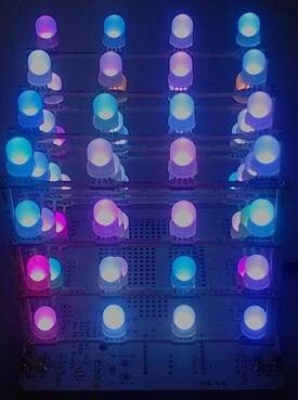 Rainbow Cube kit RGB 4X4X4 彩虹立方体套件LED创客教育DIY套件