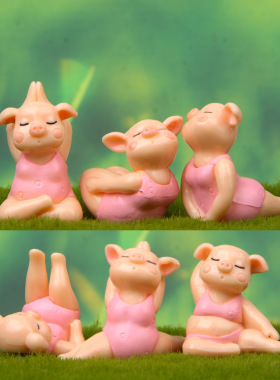 猪系列造型手办微景观造景公仔