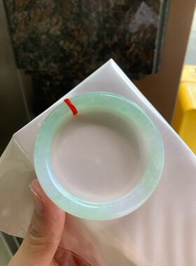 A货手镯[圈口53.2，宽厚9