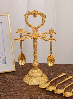 精美孔雀勺子收纳架套装