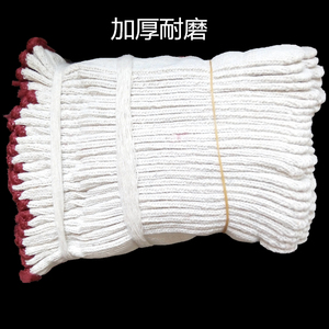 加厚加大加长棉纱线手套男士做工作建筑工地干活耐磨防滑隔热防烫