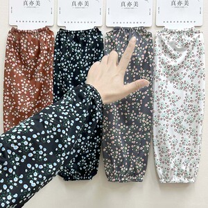 洋气宽松直筒冰袖工作骑车护臂防晒手袖夏天冰丝透气遮阳手臂套女