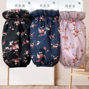 新款小碎花羽绒服袖头成人干活耐脏棉衣套袖秋冬女款防水短款袖套