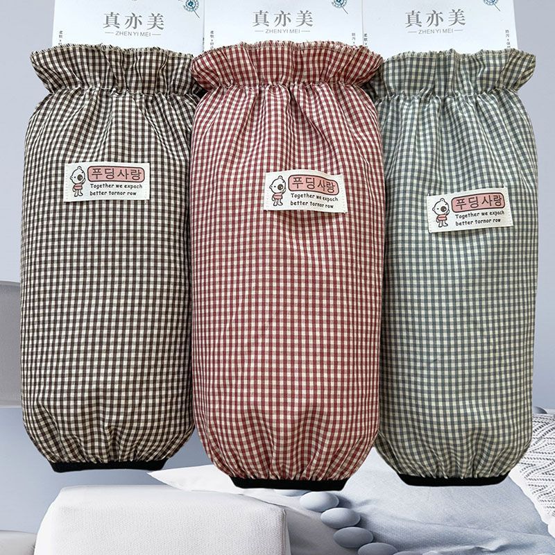 秋冬新款干活耐脏袖套女上班家务防污长款护袖成人防脏羽绒服套袖