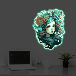 创意夜光贴纸家庭房间卧室荧光贴画自粘发光平板冰箱马桶开关墙贴