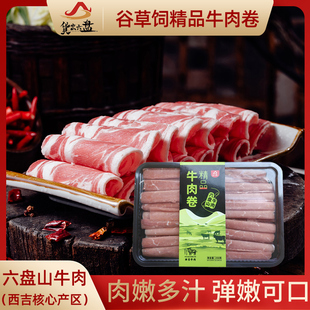 货出六盘 宁夏西吉县谷草饲喂养 六盘山牛肉精品黄牛牛肉卷250g*6
