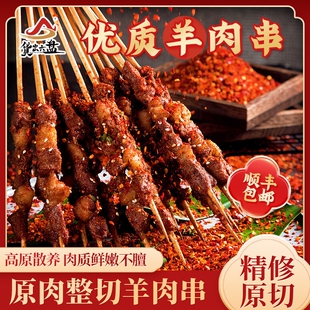货出六盘宁夏滩羊羊肉串500g*4袋