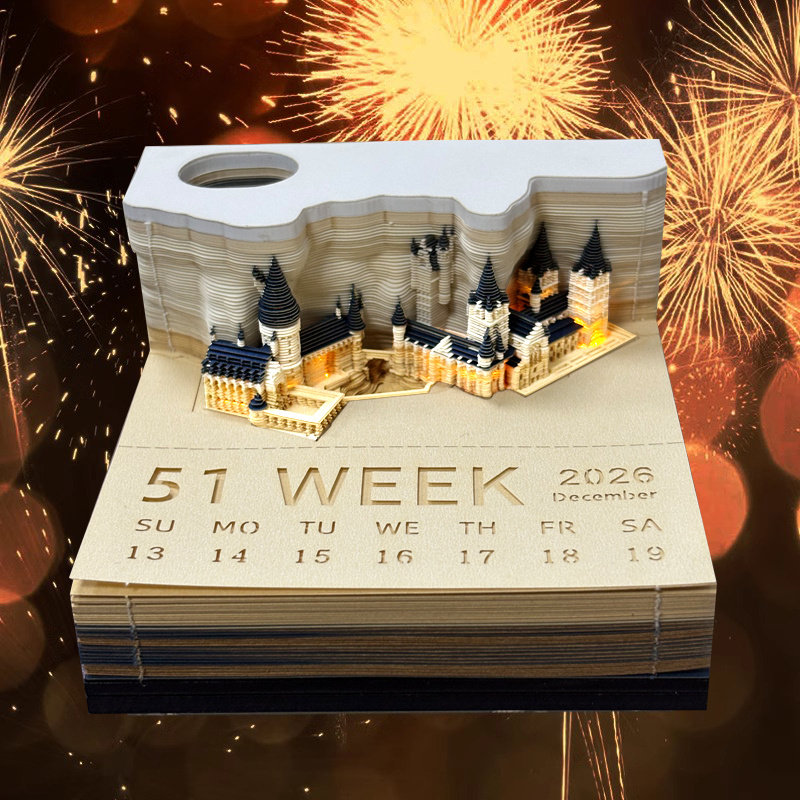 3d立体便签故宫天坛文创纸雕手撕马年日历定制台历本伴手礼礼物