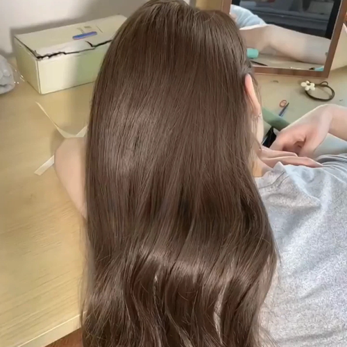 男女士植物免漂正品自己在家染发膏剂显白黑茶冷棕色盖白流行学生