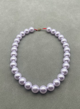 RA玻璃珍珠裸链女镀真金